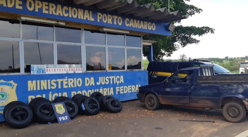 Idoso é preso ao transportar carga de pneus contrabandeados no Paraná