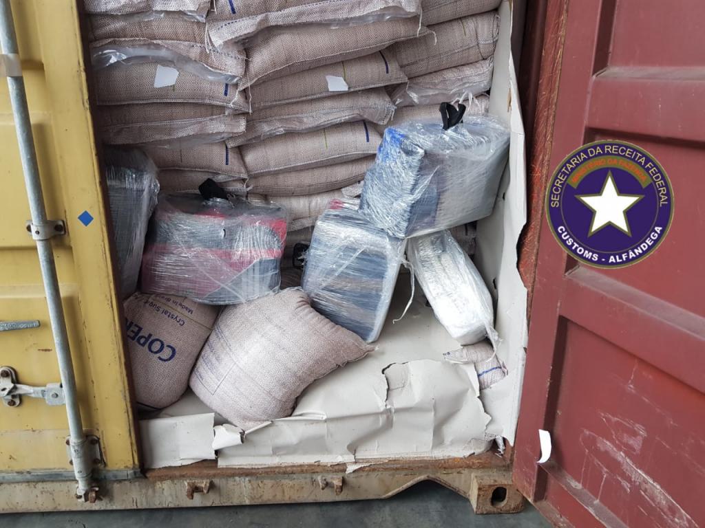 Receita Federal apreende 103 kg de cocaína porto de paranaguá