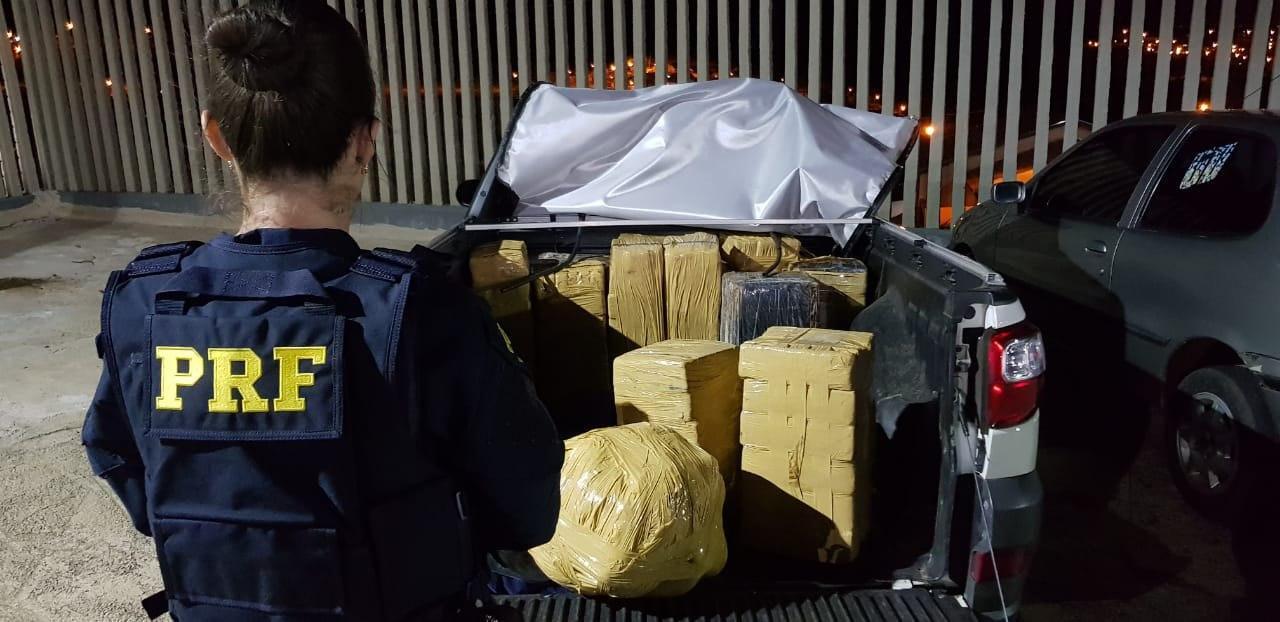 Homem é preso com mais de 300 kg de maconha em caminhonete roubada no PR