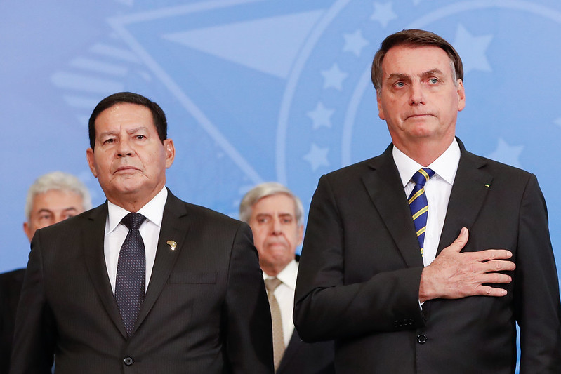 General Mourão e Jair Bolsonaro. (Alan Santos/PR)