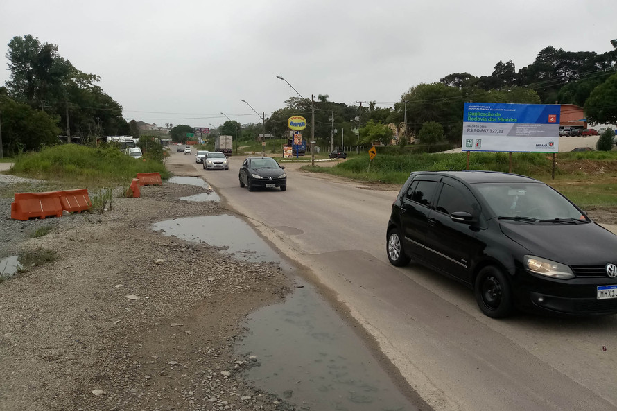 Rodovia dos Minérios: pista vai ser interditada sobre a ponte do Rio Barigui