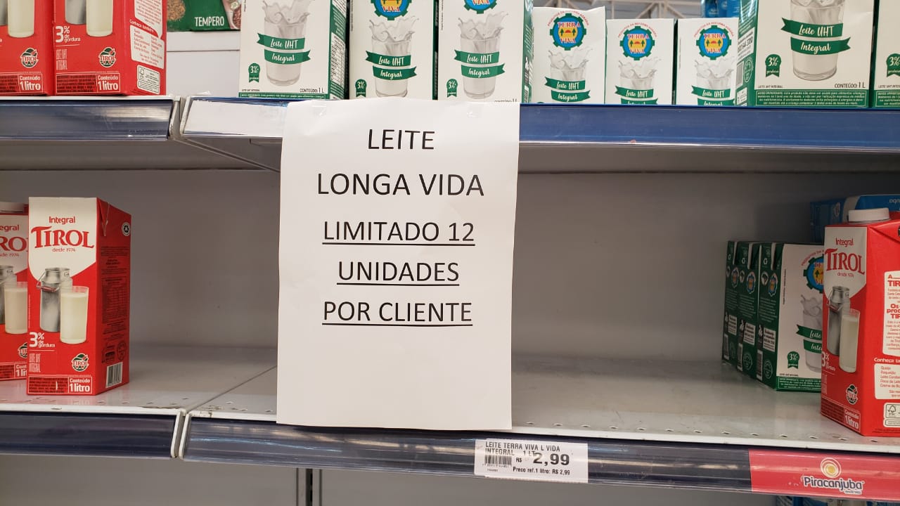Compra de itens essenciais pode ser limitada nos supermercados do Paraná