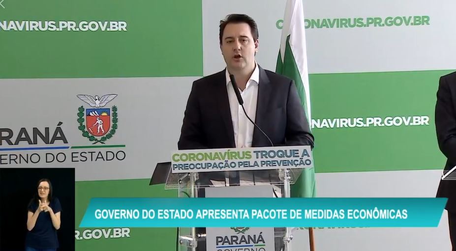 Governador Ratinho Jr. anuncia pacote de socorro à economia do PR