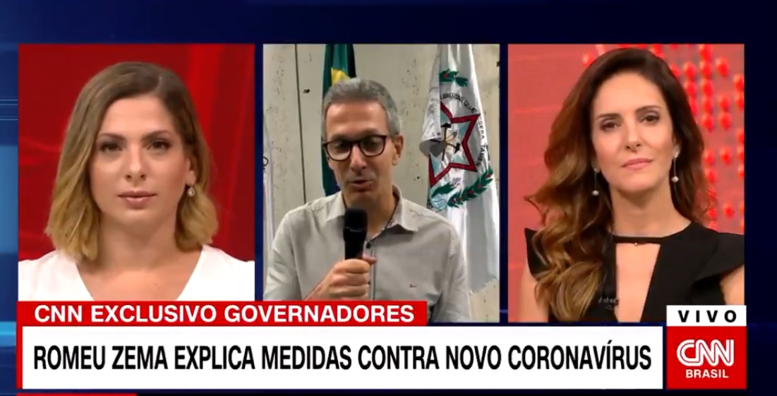 Governador de Minas Gerais comete gafe na CNN: ouvo muito bem