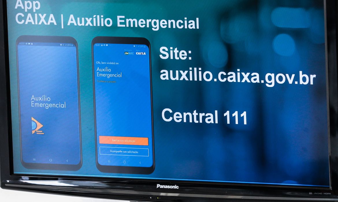 Lançamento do aplicativo CAIXA&#124Auxílio EmergencialMarcello Casal Jr. / Agência Brasil