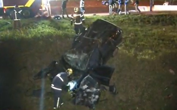 Acidente no Contorno Sul: casal morre após carro capotar em Curitiba