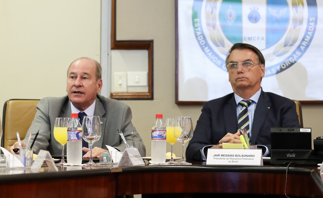 (Brasília - DF, 27/02/2020) Reunião com Fernando Azevedo, Ministro de Estado da Defesa.
Foto: Marcos Corrêa/PR