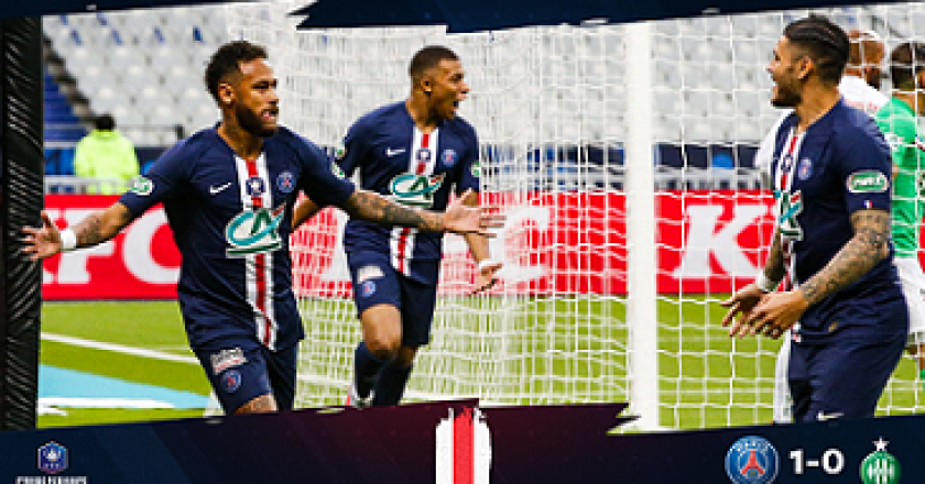 Neymar marca e PSG bate Saint-Étienne pelo título da Copa da França