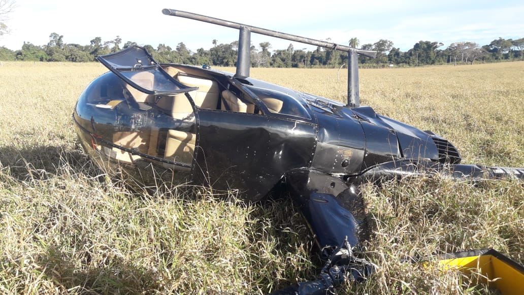 Polícia investiga pouso forçado de helicóptero que transportava quase R$ 500 mil