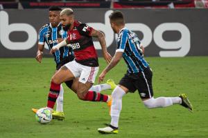 Flamengo arranca empate com Grêmio com gol de pênalti de Gabigol