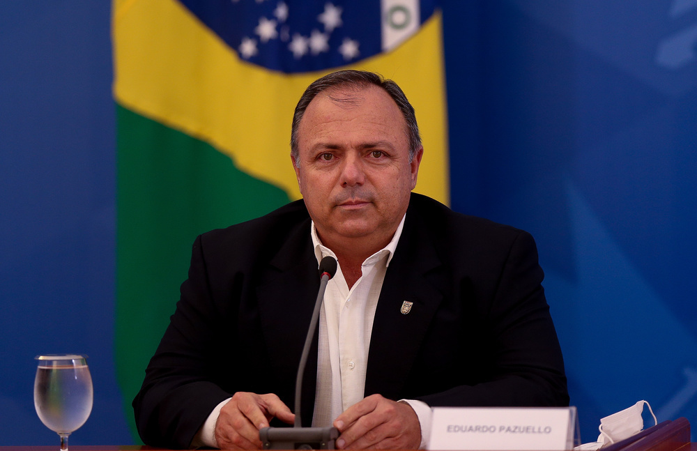 *ARQUIVO* BRASÍLIA, DF, 27.04.2020 - O ministro interino da Saúde, Eduardo Pazuello. (Foto: Pedro Ladeira/Folhapress)