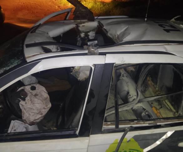 Dois policiais militares ficam feridos após viatura explodir no Paraná