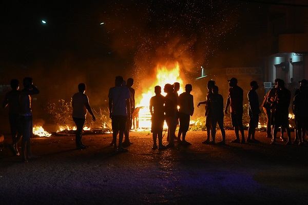 Apagão em Macapá: protestos no bairro de Santa Rita, no dia 7 de novembro de 2020 (Rudja Santos/Amazônia Real)