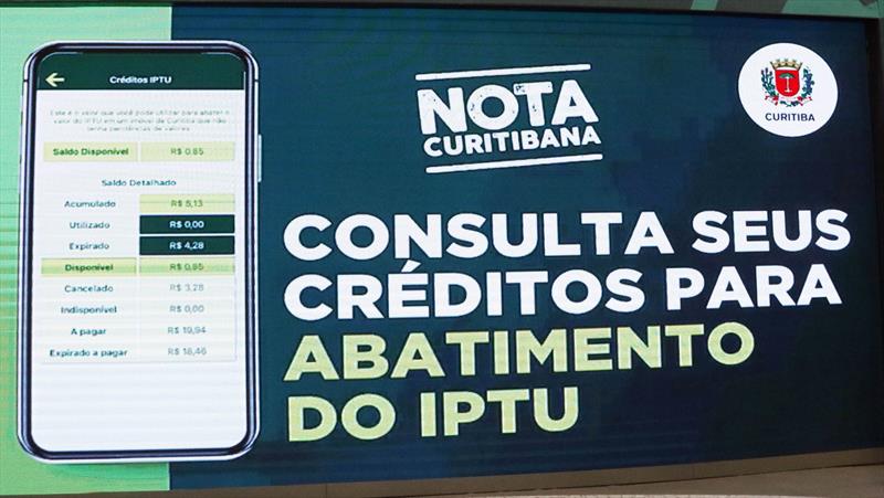 Créditos da Nota Curitibana para abater valor do IPTU podem ser usados até segunda