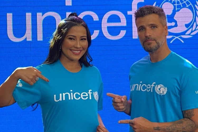 Bruno Gagliasso e Thaynara OG são os novos embaixadores do Unicef no Brasil