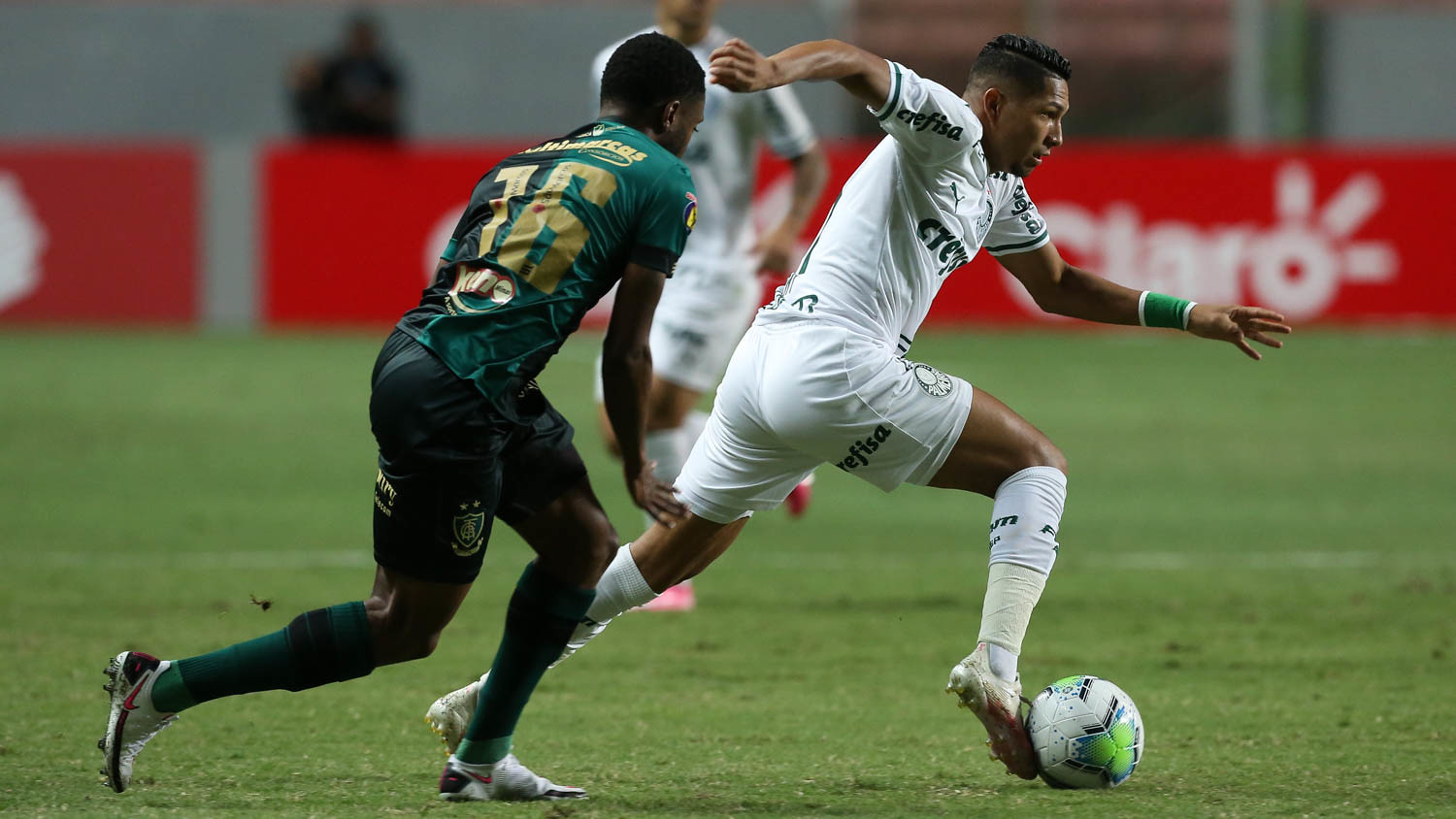 Com um gol e uma assistência, Rony foi o grande nome da partida. (Cesar Greco/Palmeiras)