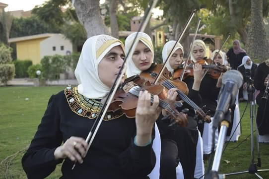 Live da Orquestra de Câmara Egípcia de Meninas Cegas abre Oficina de Música