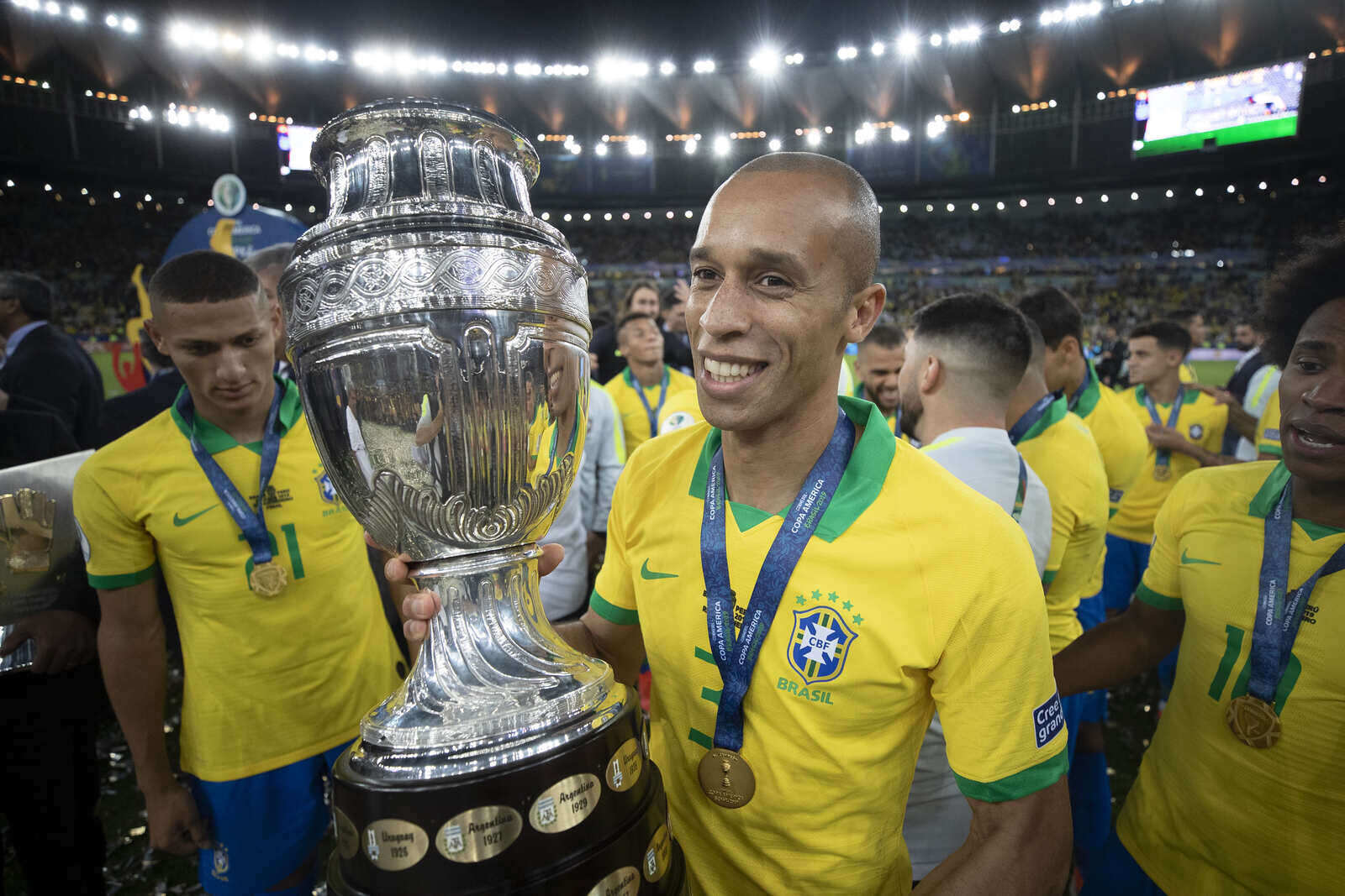 Miranda foi campeão da Copa América 2019. (Lucas Figueiredo/CBF)