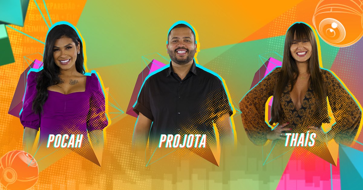 Votação no Gshow: vote para eliminar Projota, Thaís ou Pocah no BBB