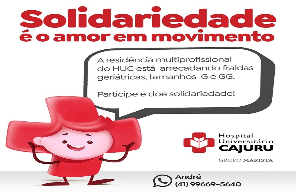 Campanha arrecada fraldas geriátricas para pacientes idosos em hospital de Curitiba
