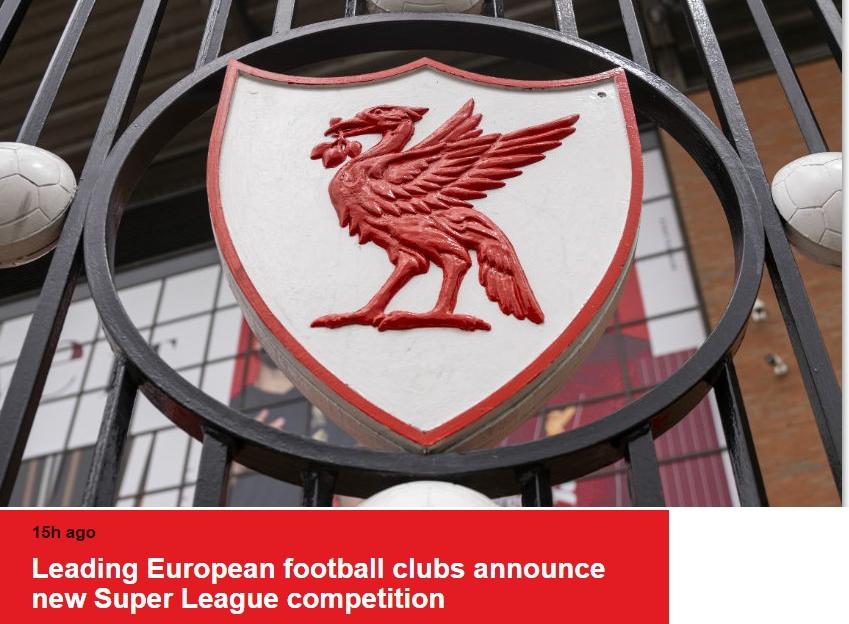 Liverpool anunciou no seu site oficial a criança da Superleague