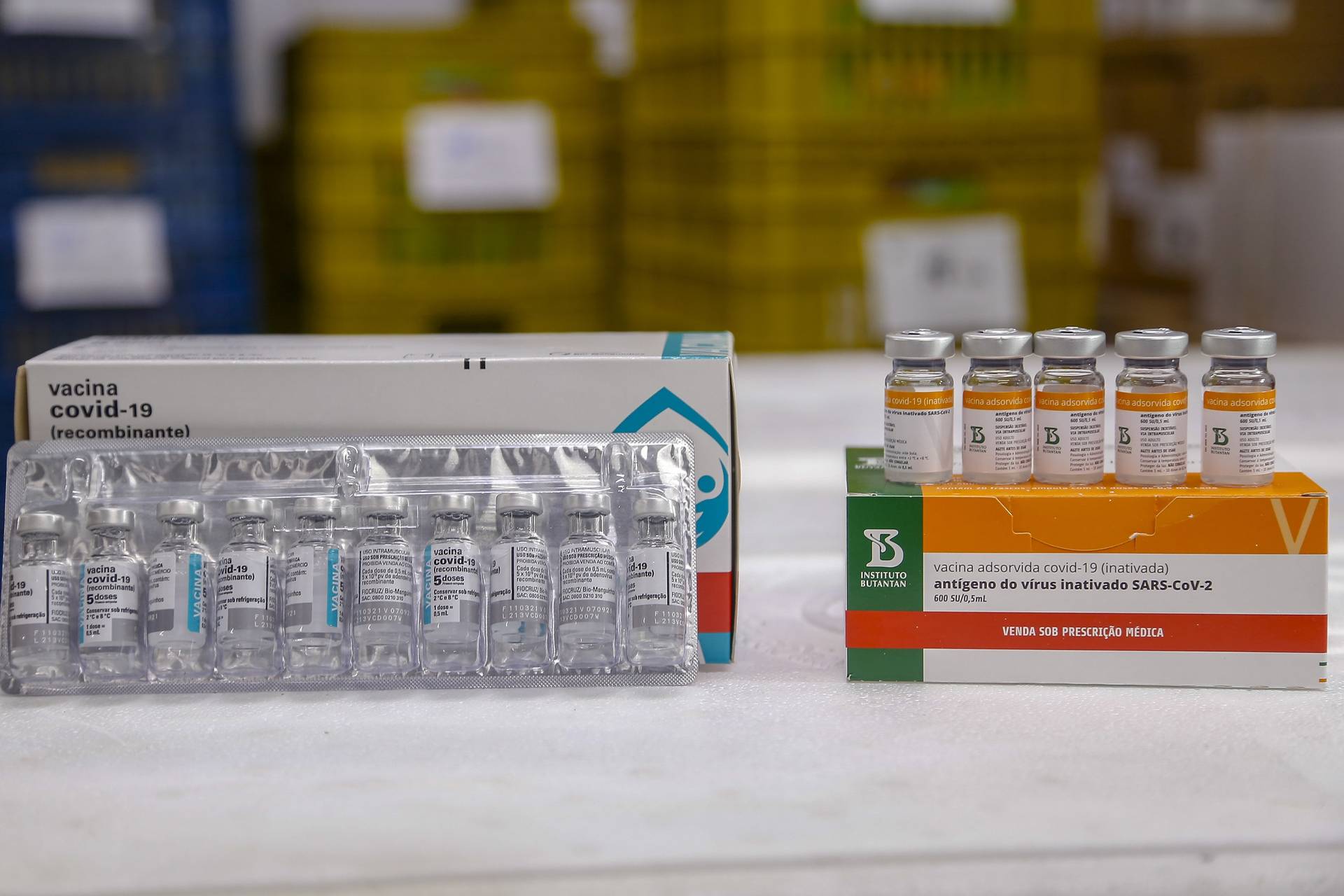 Covid-19: Novo lote com 205 mil doses de vacinas chega hoje no Paraná