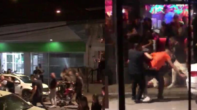 Briga em bar de Santa Catarina termina com tiros e homem ferido; veja vídeo