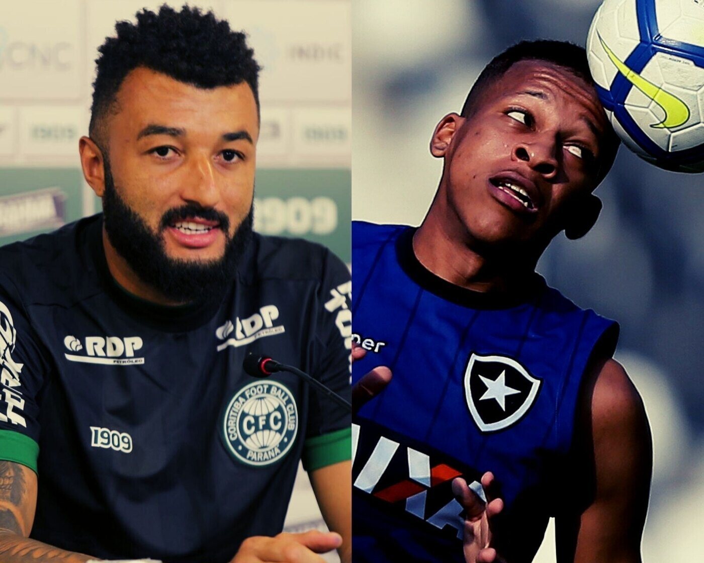 (Fotos: Divulgação/Coritiba e Vitor Silva/Botafogo)