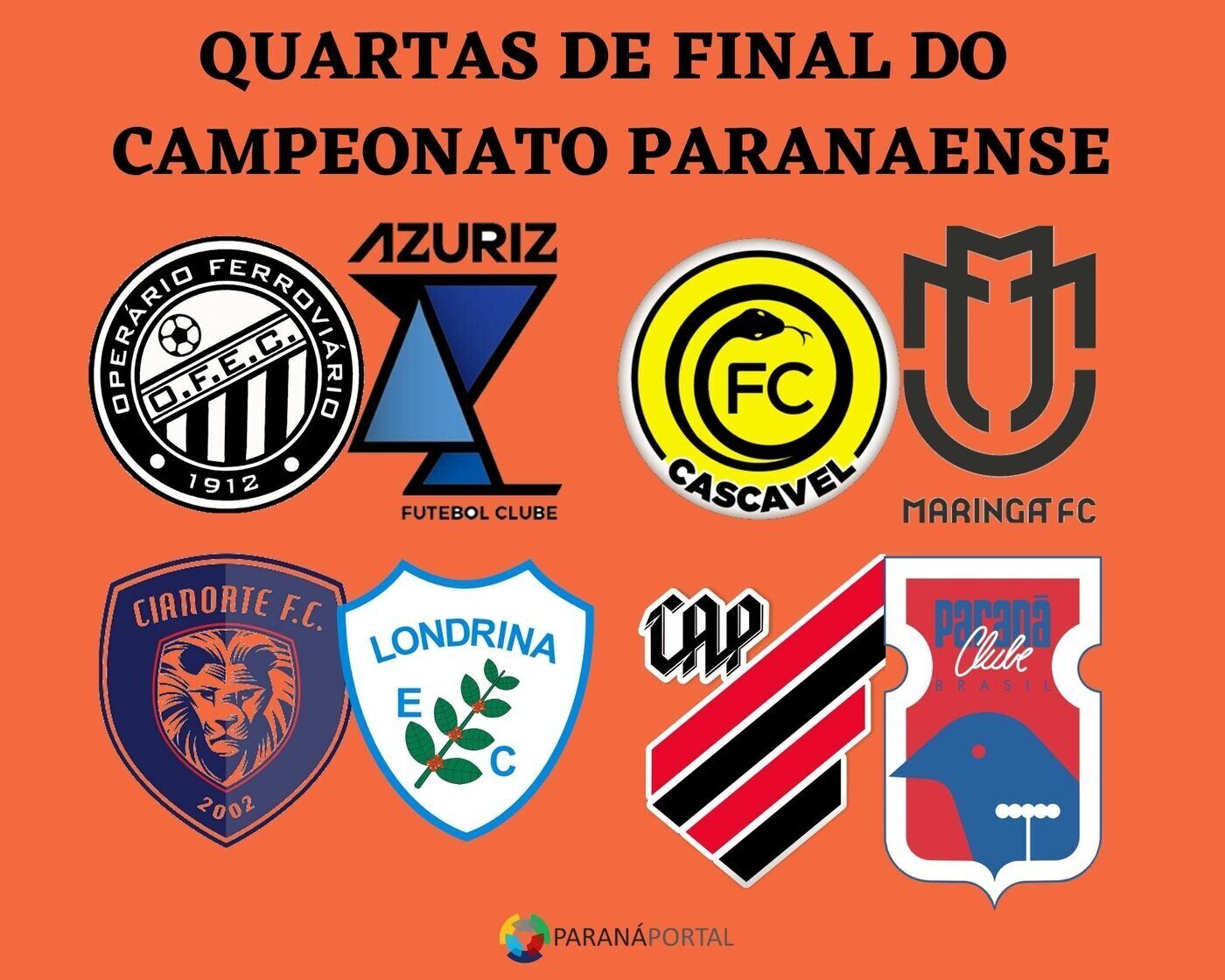 Campeonato Paranaense: Veja os duelos, datas e horários das quartas de final