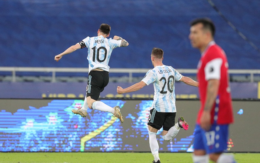 Messi Argentina gol Chile Copa América