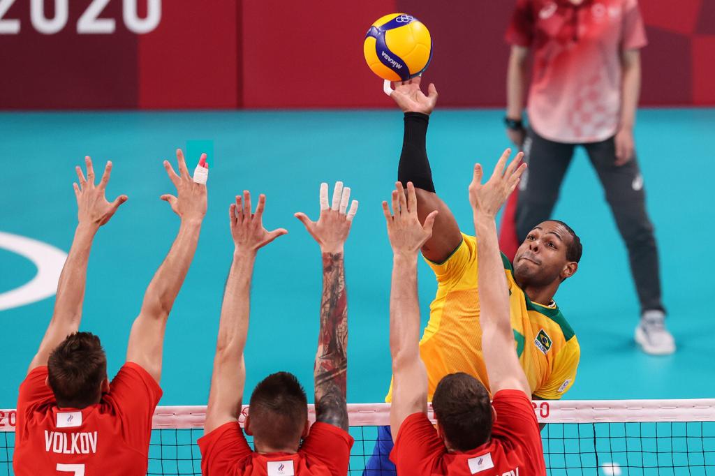 Brasil seleção brasileira masculina vôlei Rússia semifinal Olimpíadas Tóquio