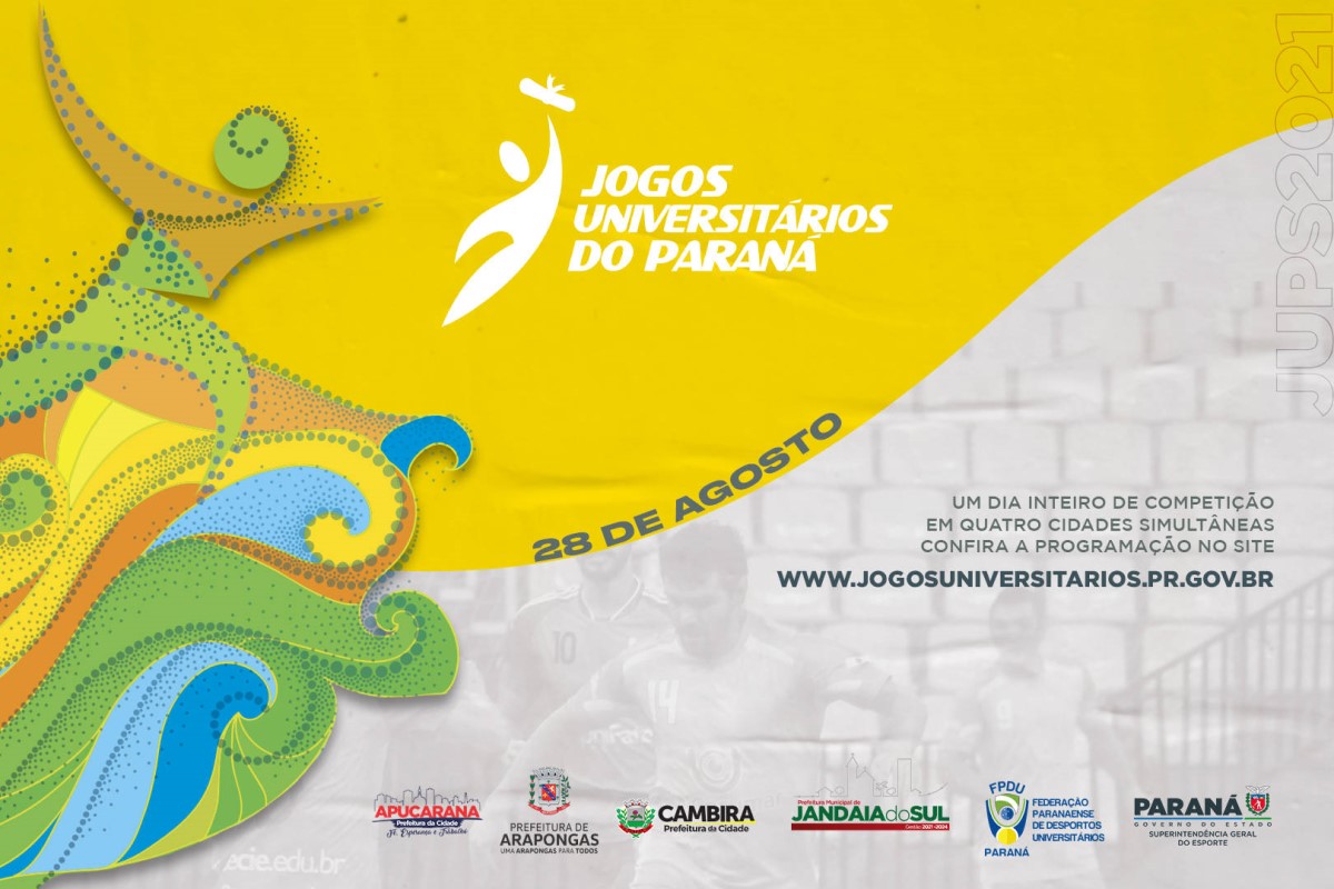 60ª edição dos Jogos Universitários do Paraná será realizada neste sábado (28)
