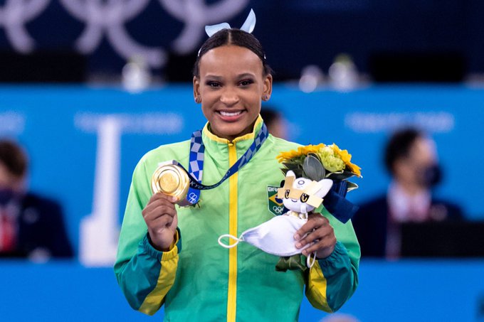 Rebeca Andrade será a porta-bandeira do Brasil no encerramento das Olimpíadas