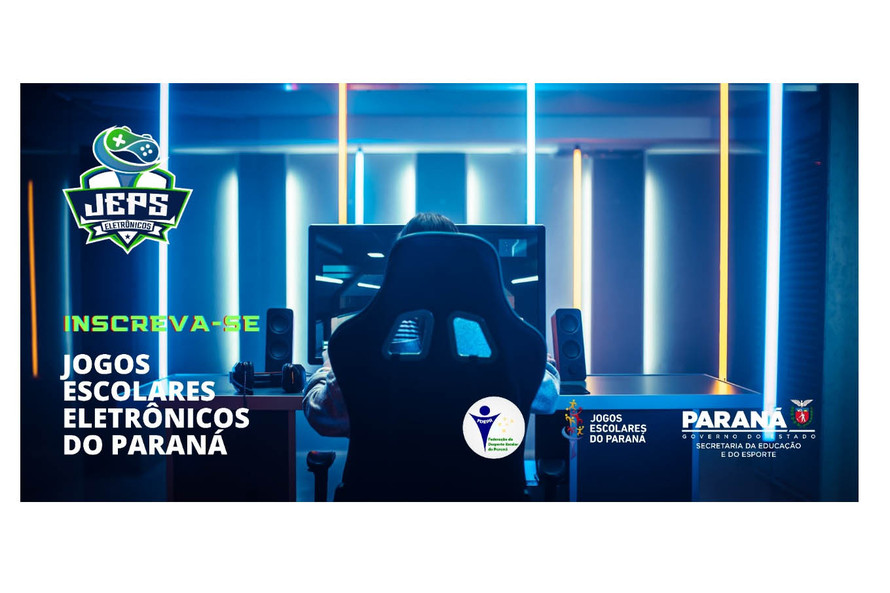 Jogos Escolares Eletrônicos do Paraná estão com inscrições abertas