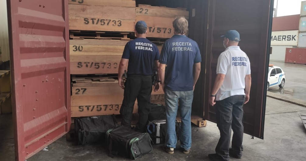 Receita Federal apreende 168 kg de cocaína no Porto de Paranaguá