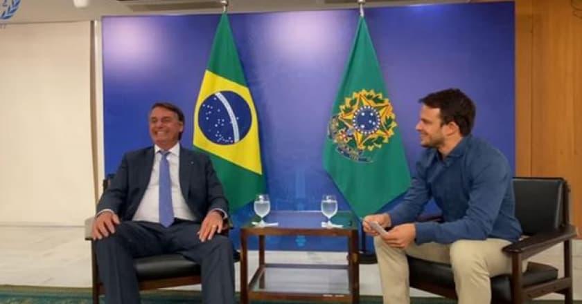 Bolsonaro entrevista alemães covid