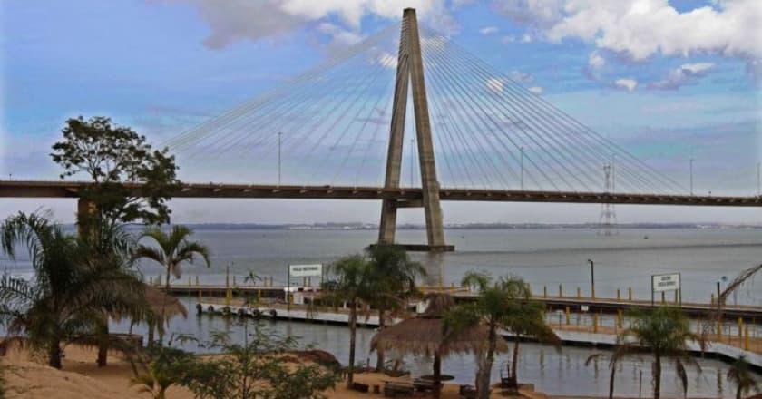 Fronteira Argentina Paraguai ponte aberta