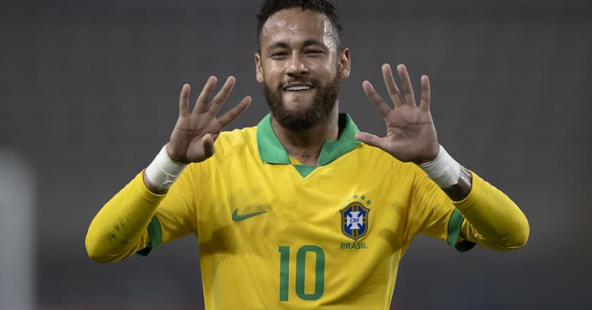 Seleção brasileira Neymar top 5 jogos Pelé