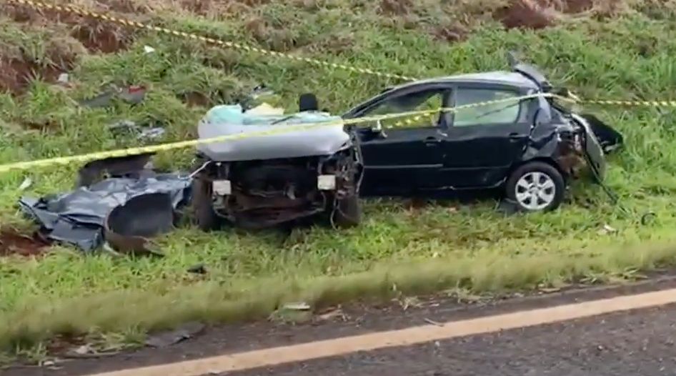 Cinco pessoas morrem em grave acidente de trânsito na PR-180, em Cascavel