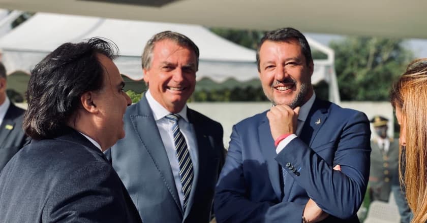 Bolsonaro com Salvini