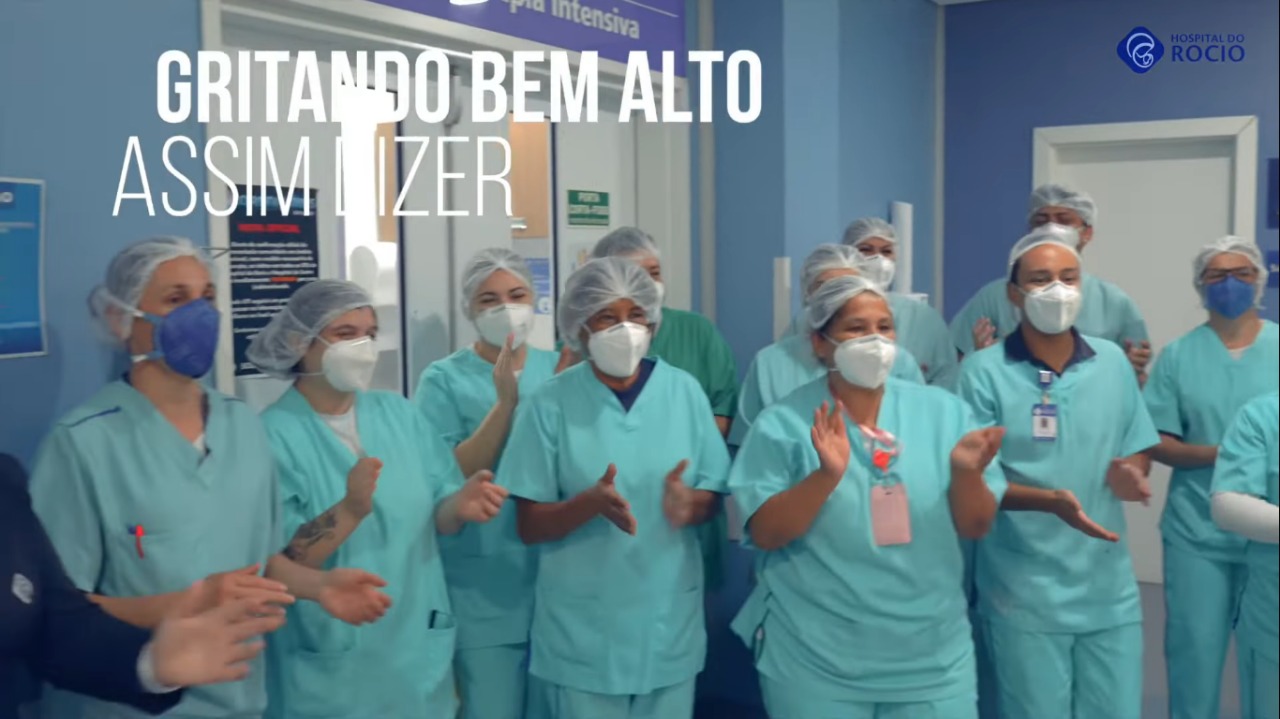 Colaboradores do Hospital do Rocio criam samba para celebrar a superação da pior fase da pandemia